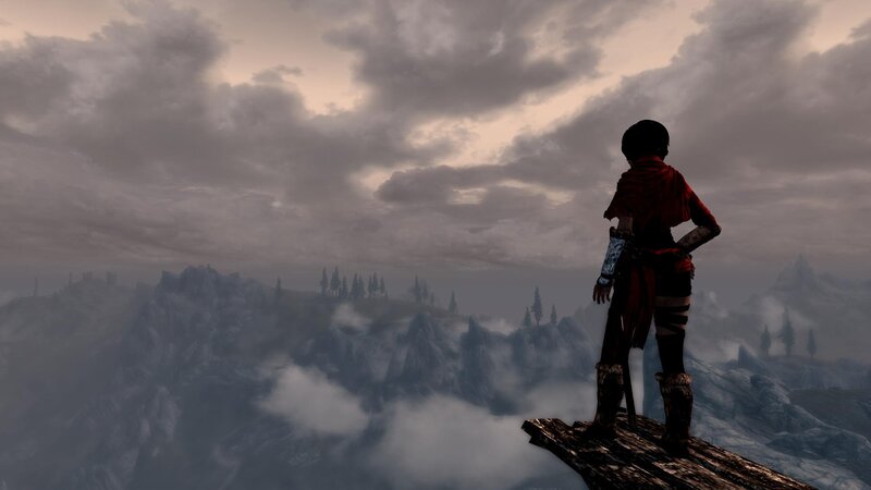 Character on Mountain Ledge