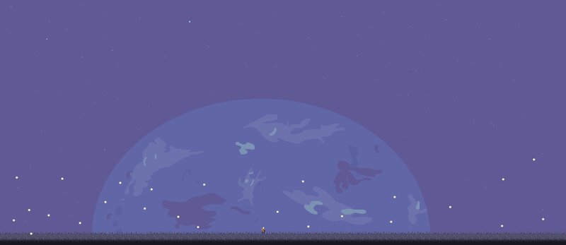 Character on Planet Surface