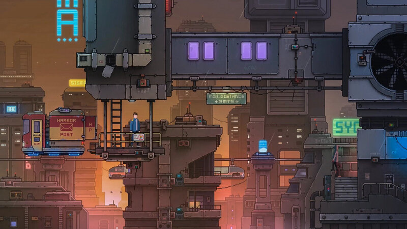 Character on Platform — Orange