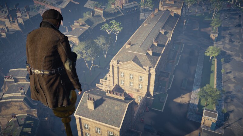 Character on Rooftop — Brown