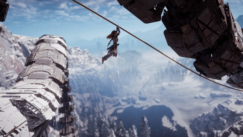 Character on Rope — White