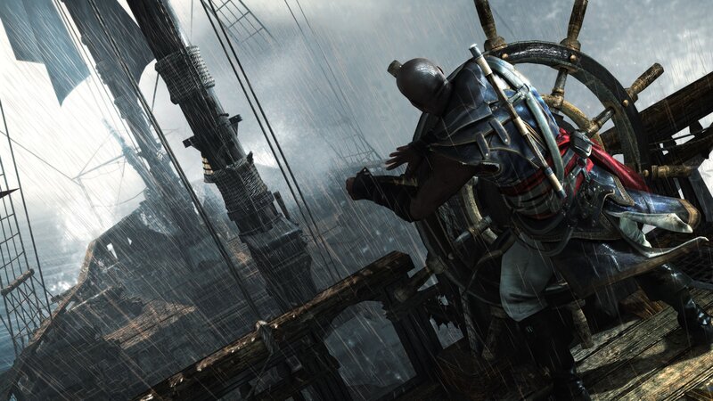 Character on Ship Deck — Gray