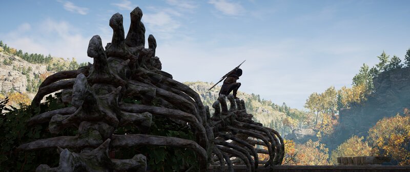 Character on Skeleton