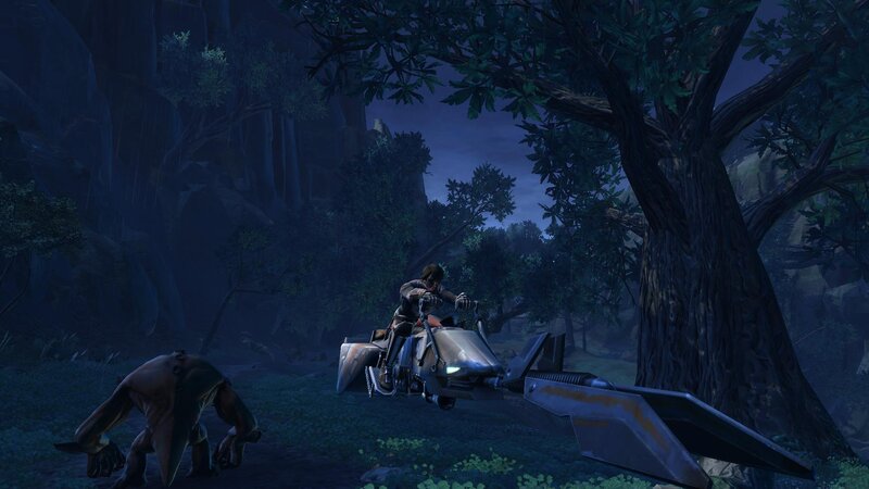 Character on Speeder Bike