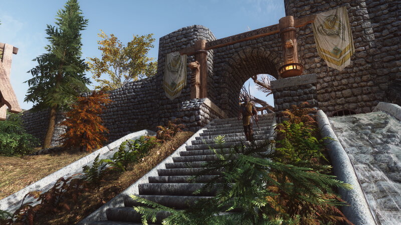 Character on Stone Stairs
