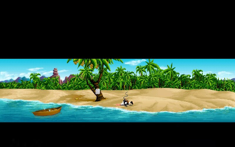 Character on Tropical Beach