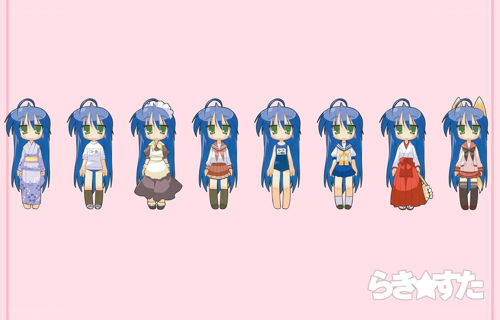 Character outfit variations