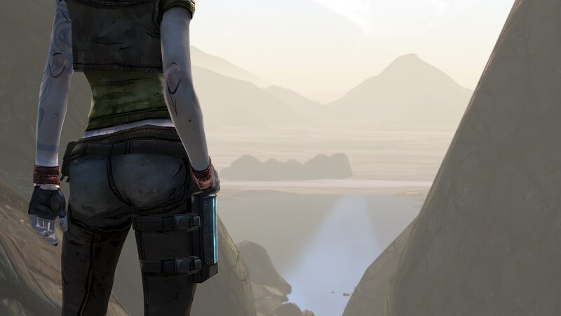 Character Overlooking Canyon