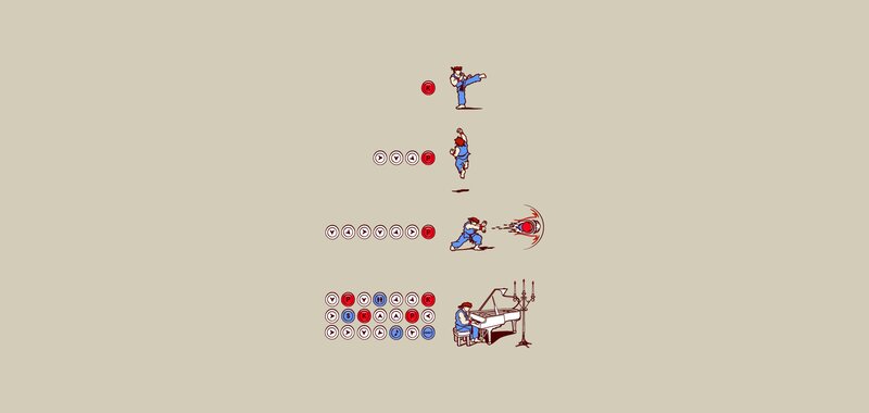 Character Performing Moves — Beige, Playful