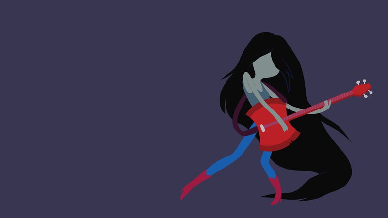 Character Playing Guitar — Purple