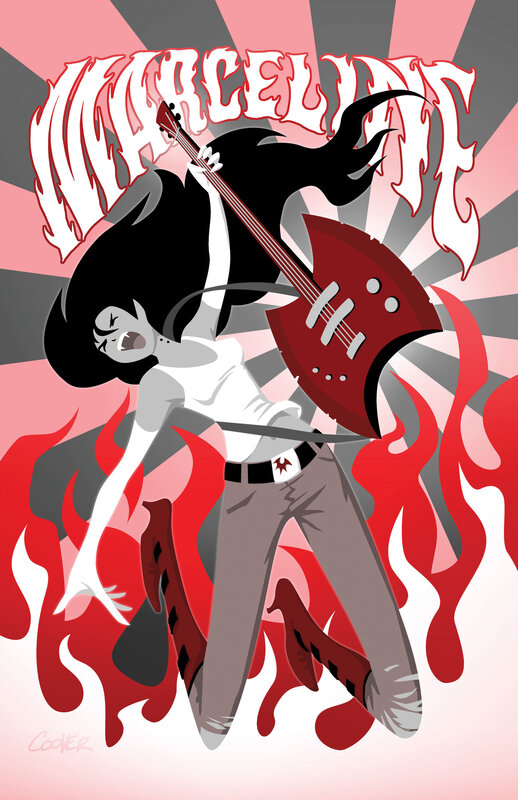 Character Playing Guitar — Red
