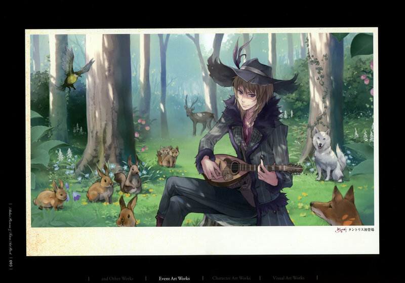 Character Playing Lute