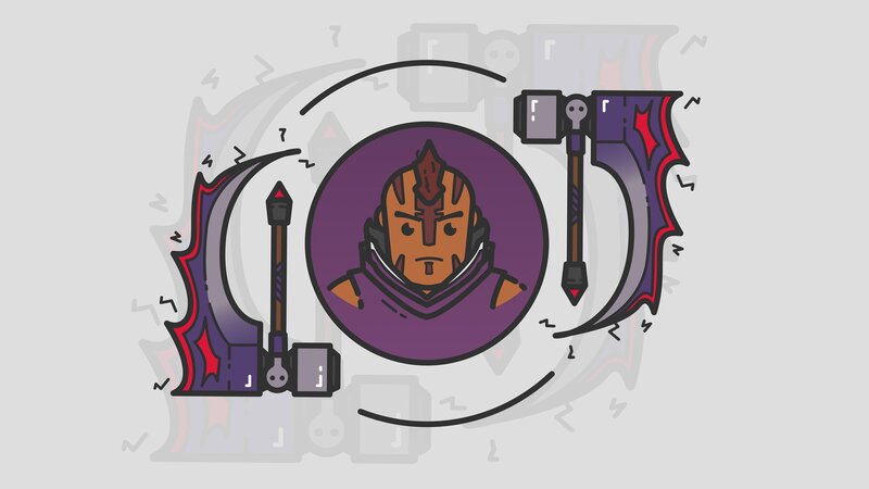 Character Portrait with Weapons