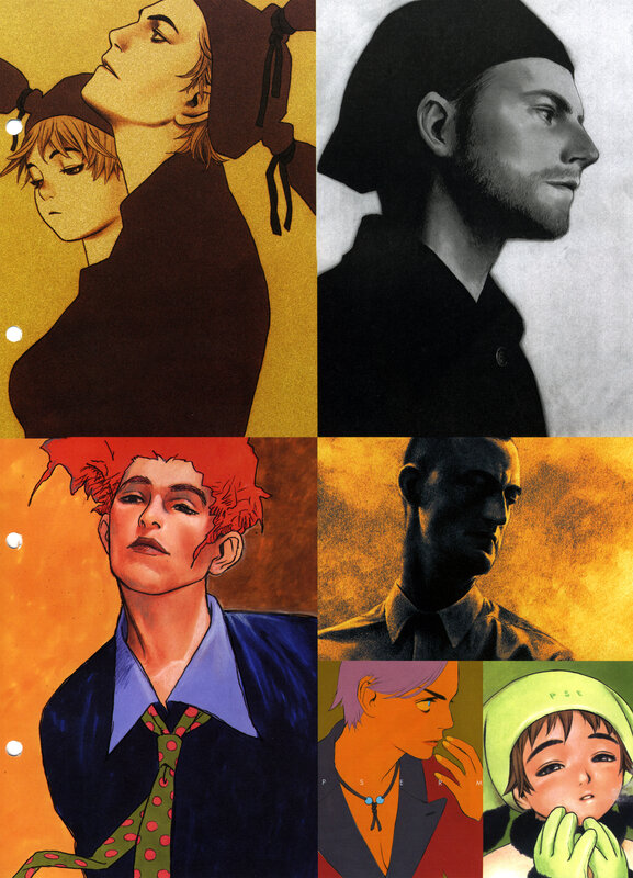 Character portraits collage
