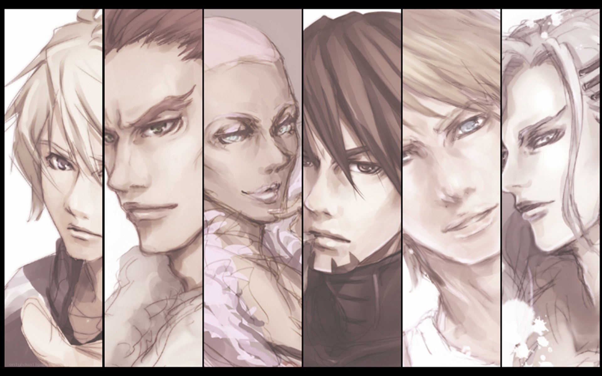 character portraits from a game