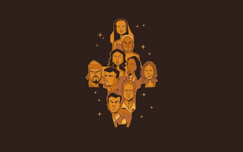 Character Portraits in Star Shape