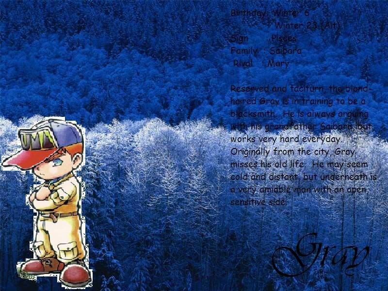 Character profile of Gray