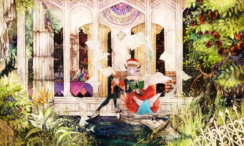 Character Reading in Garden
