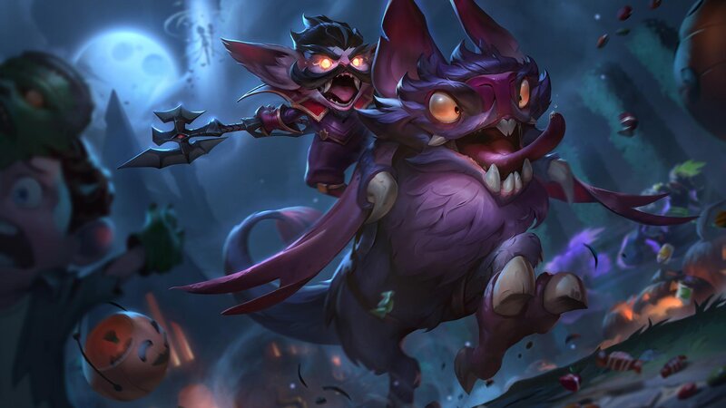 Character Riding Bat Creature