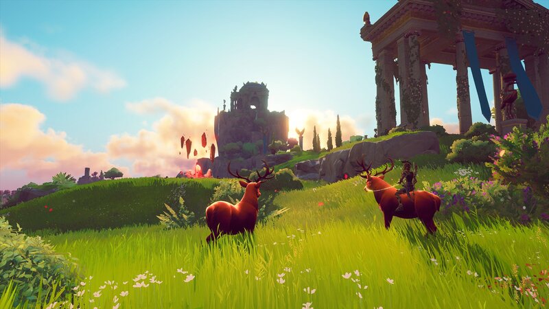 Character Riding Deer