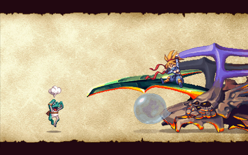 Character Riding Dragon — Brown