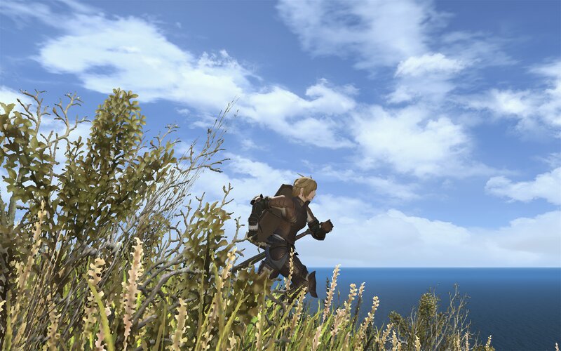 Character Running on Cliff