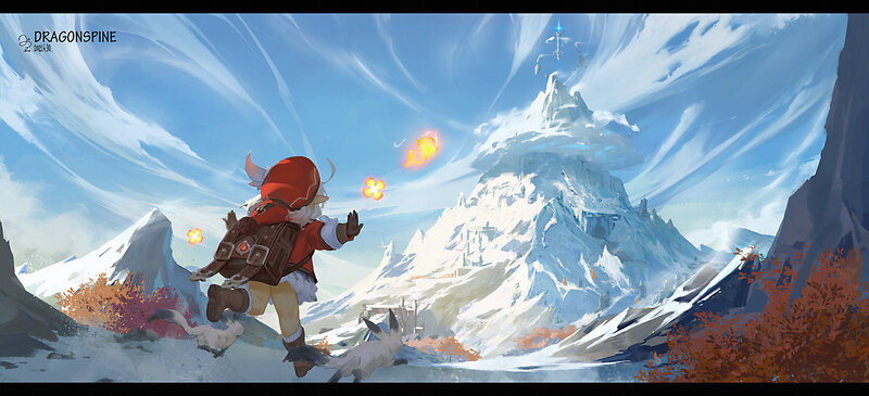 Character Running with Foxes