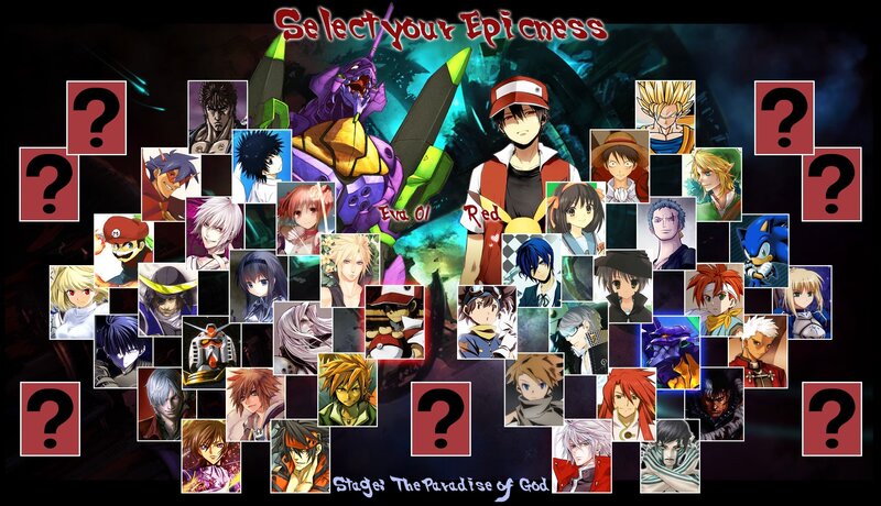 Character Selection Screen — Black, Dramatic, Night