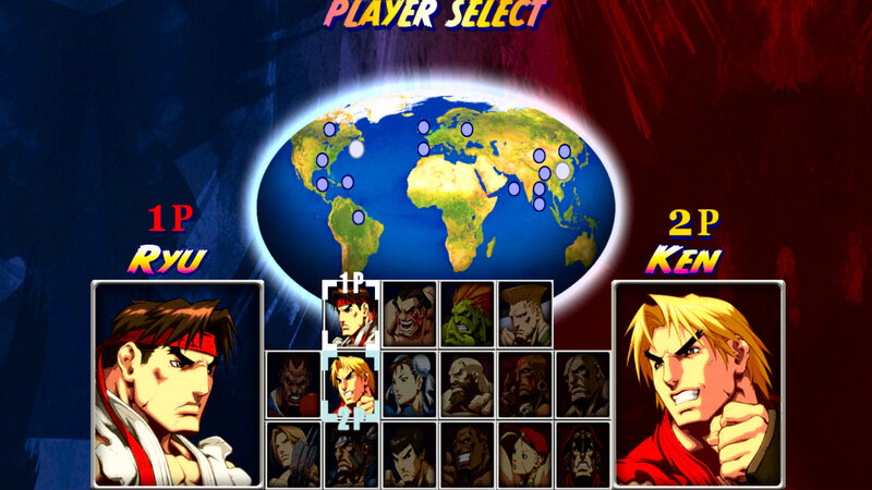 Character Selection Screen — Blue