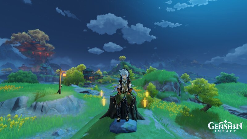 Character Sitting on a Rock