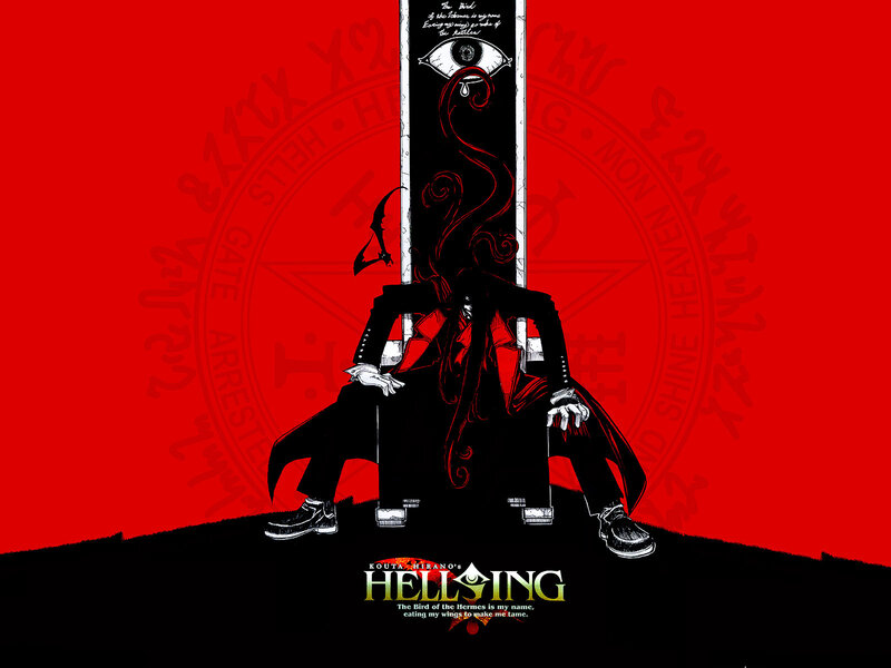 Character Sitting on Throne — Red