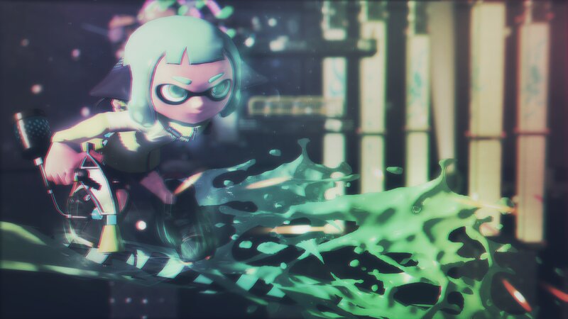 Character Splattering Ink
