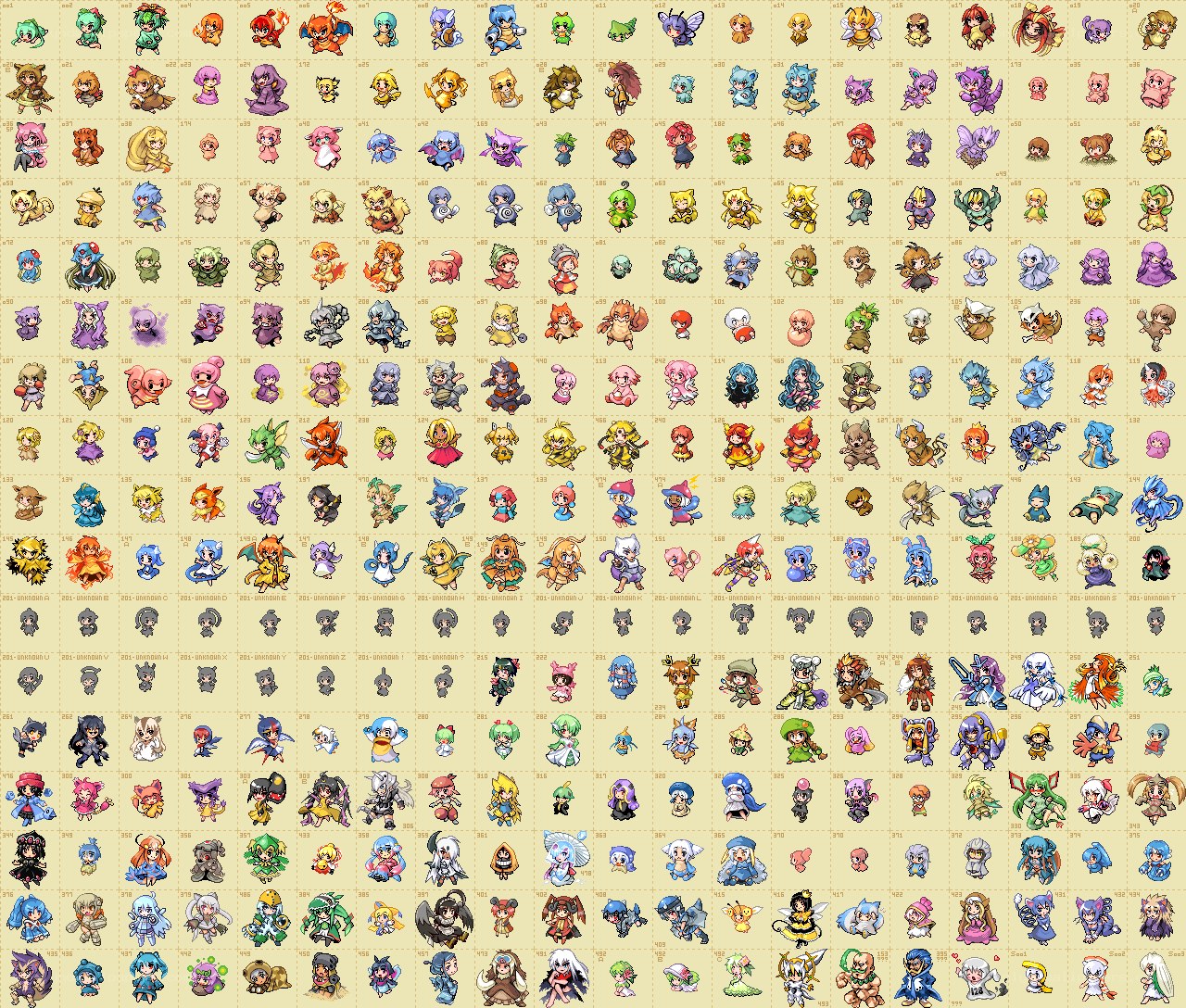 Character sprite collection