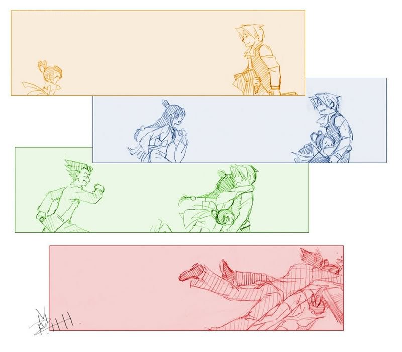character storyboard sketches