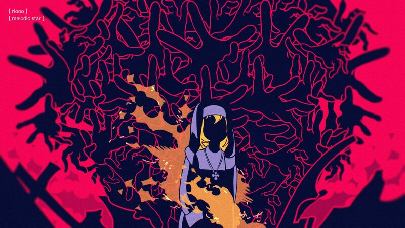 Character Surrounded by Hands