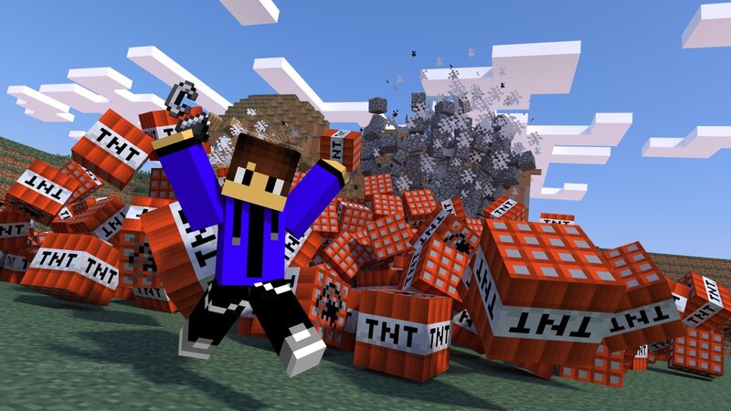 Character Surrounded by TNT