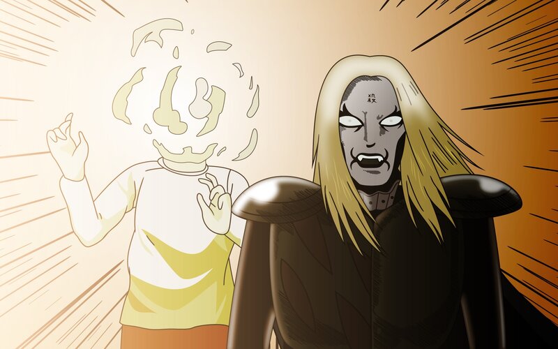 character transformation scene