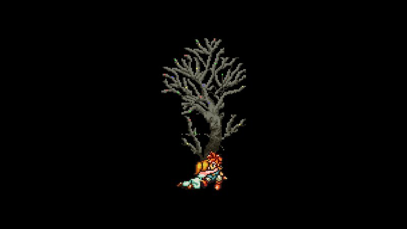 Character under a Tree