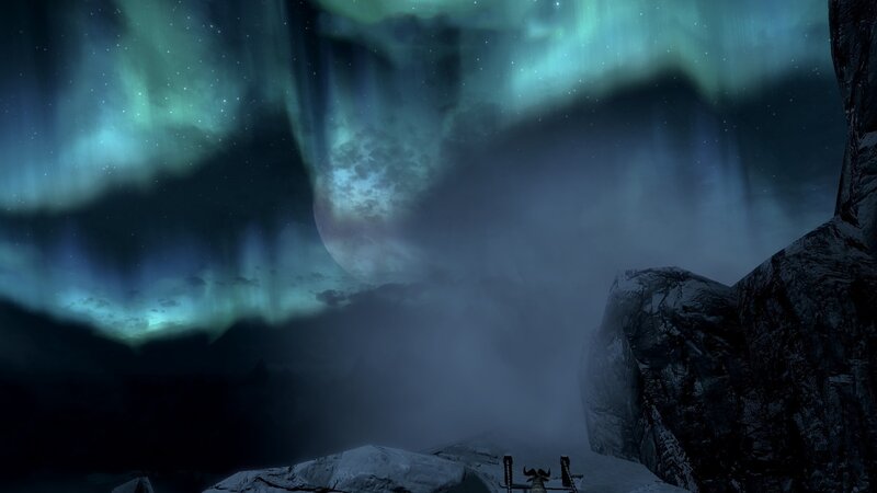 Character under Aurora