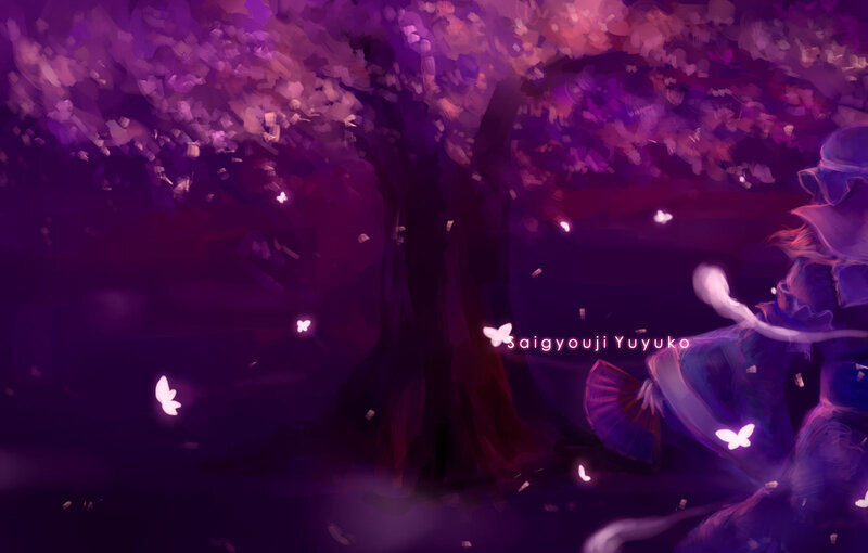 Character under Cherry Blossoms