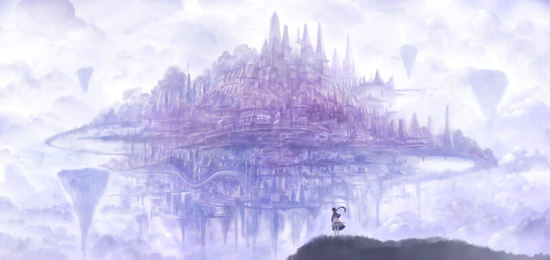 Character Viewing Floating City