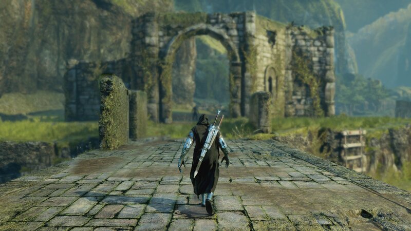 Character Walking on Bridge