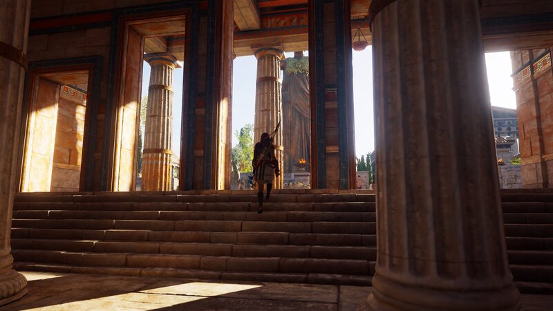 Character Walking Up Stairs