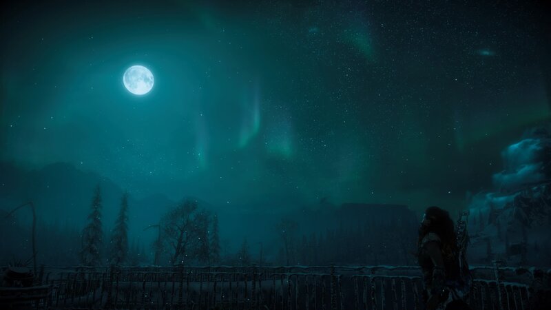 Character Watching Aurora