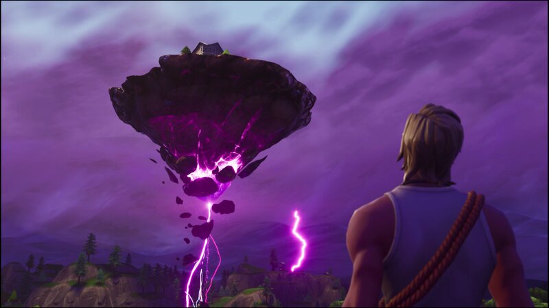 Character Watching Floating Island