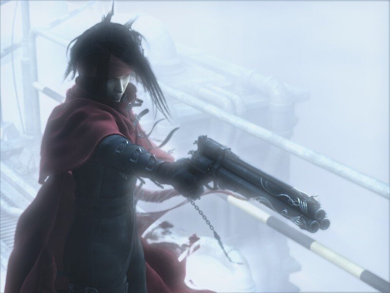 Character with a large gun