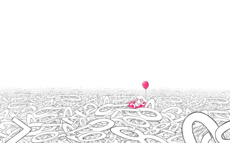 Character with Balloon