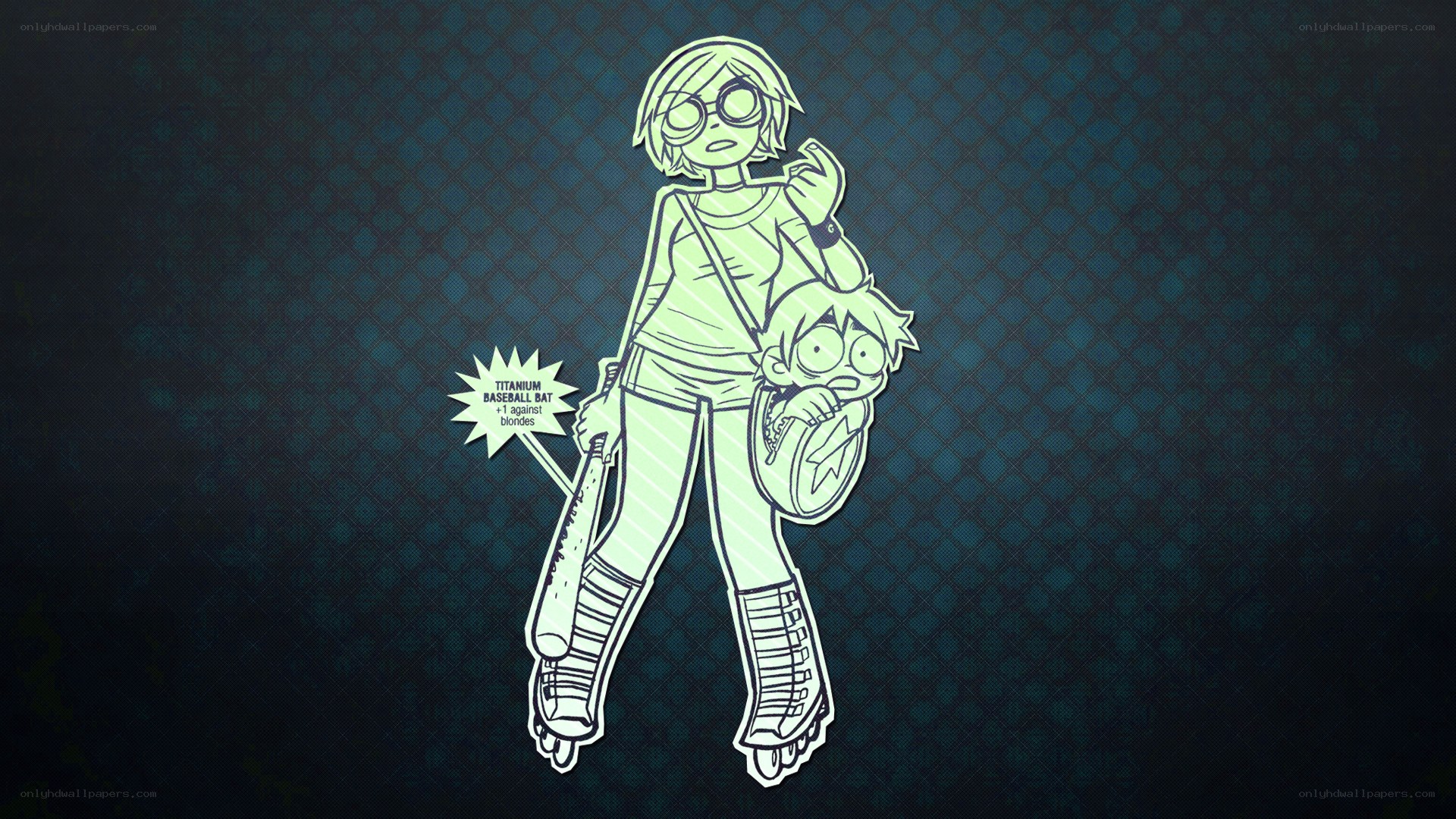 Character with baseball bat