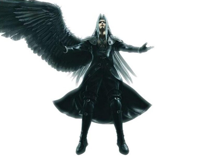 Character with Black Wings — Dramatic, 3d Render