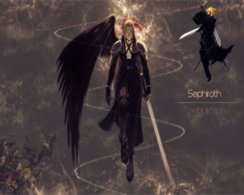 Character with Black Wings — Dramatic